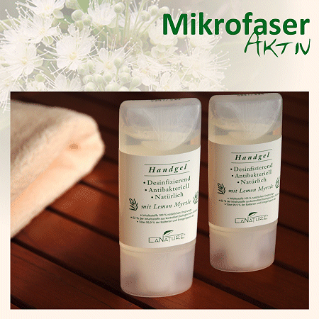 LaNature Lemon Myrtle Handgel 2x50ml, Naturkosmetik