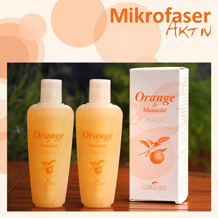 LaNature Orange Duschgel 2x200ml, Naturkosmetik
