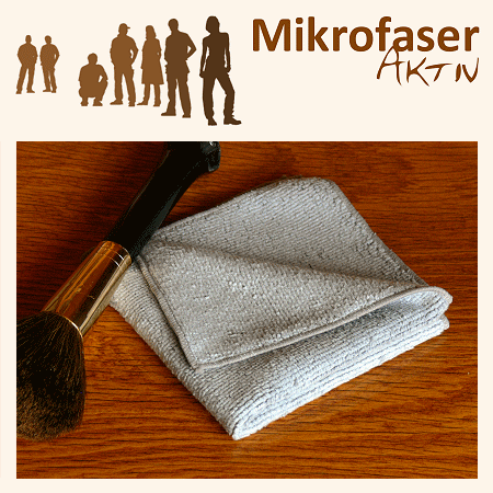 Aktiv Gesichtstuch, Microfleece [Schiefer] zum Abschminken